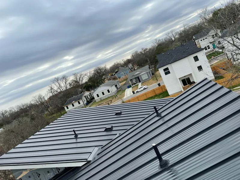 Standing seam metal roof panels with vents for Skylight Repair in Paramus